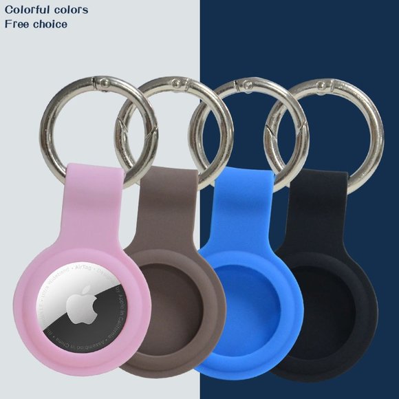 Silicone Case for Airtags with Keychain, Protective Cover for Apple Air tag Key - Picture 12 of 16